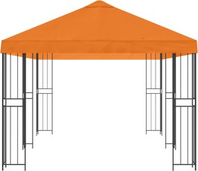 vidaXL Κιόσκι με Πλαϊνές Τοίχους 6 x 3 m Πορτοκαλί