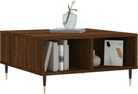 vidaXL Τραπεζάκι Σαλονιού Καφέ Δρυς 60x60x30 εκ. Επεξεργασμένο Ξύλο