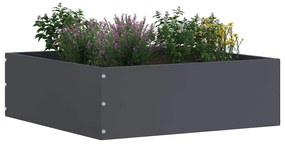 vidaXL Περίγραμμα γκαζόν Ανθρακί 40 x 40 x 13 cm Ατσάλι