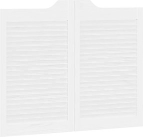 vidaXL Πόρτες Swing Λευκό 80 x 50 cm Μασίφ Ξύλο Πεύκου
