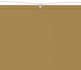 vidaXL Τέντα Κάθετη Μπεζ 60 x 1200 εκ. από Ύφασμα Oxford