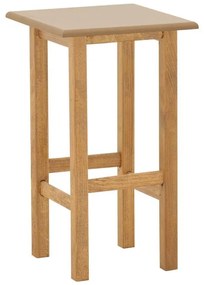 Βοηθητικό τραπέζι Bajok μασίφ ξύλο οξιάς με επιφάνεια mdf λούστρο καρυδί 35x35x62εκ 35x35x62 εκ.