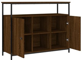 vidaXL Συρταριέρα Καφέ Δρυς 100x35x80 εκ. από Επεξεργασμένο Ξύλο