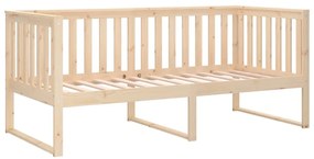 vidaXL Κρεβάτι ημέρας χωρίς στρώμα 100x200 cm Στερεό ξύλο πεύκο