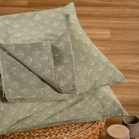 Σεντόνι King Size Με Λάστιχο + Μαξιλαροθήκες Melinen Ultra Line Mini Chantal Aqua