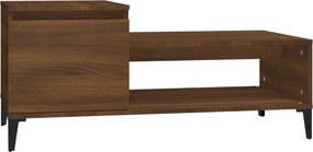 vidaXL Τραπεζάκι Σαλονιού Καφέ Δρυς 100x50x45 εκ. Επεξεργασμ. Ξύλο