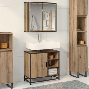 vidaXL Σετ Επίπλων Μπάνιου 2 pcs Artisan Oak Επεξεργασμένο ξύλο
