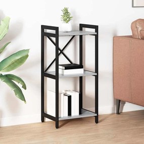 vidaXL Βιβλιοθήκη Γκρι sonoma 40 x 30 x 83 εκ Επεξεργασμένο ξύλο