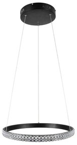 Φωτιστικό Οροφής Diamond 61128 Led 30W Φ40cm Black GloboStar Aluminium