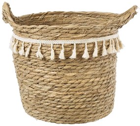 Καλάθι - Κασπώ Santorini 20286 Φ31x29cm Natural-Beige GloboStar Cotton,Wicker