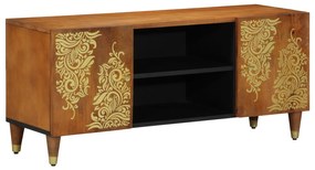 vidaXL Κονσόλα Τηλεόρασης 105x33x46 εκ Μασίφ Ξύλο Μάνγκο