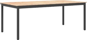 vidaXL Τραπεζαρία Φυσικό 200 x 100 x 75 cm Στερεά ξυλεία πεύκου