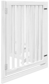 vidaXL Διαχωριστικό Σκύλων/Πόρτα Πτυσσόμενο 4 Πάνελ 320εκ. Ξύλο Λεύκας