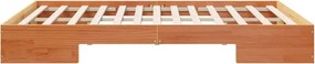 vidaXL Σκελετός Κρεβατιού Καφέ 150 x 200 cm