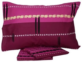 Σετ Σεντόνια Cotton Feelings εμπριμέ 2021 Mauve Μονό (160x260)