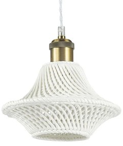 Φωτιστικό Οροφής Lugano 206806 21x24/233cm 1xE27 60W White Ideal Lux