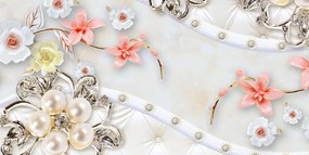 Εικόνα πολυτελή κοσμήματα με λουλούδια - 120x60