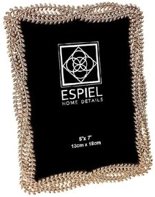 Κορνίζα FAM760 13x18cm Gold Espiel Αλουμίνιο