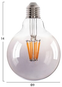 ΛΑΜΠΤΗΡΑΣ GLOBO LED FILAMENT 8W E27 3000K ΦΙΜΕ DIMMABLE HM4050.03 (1 Τεμμάχια)