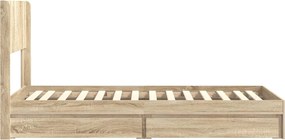 vidaXL Καλάθι με αποθήκη και κεφαλάρι Sonoma Δρυς 90 x 190 cm