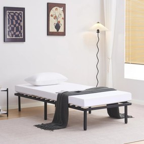 Υπόστρωμα - Κρεβάτι MARKY Μέταλλο Μαύρο 90x190 εκ. 90.5x189x30 εκ.