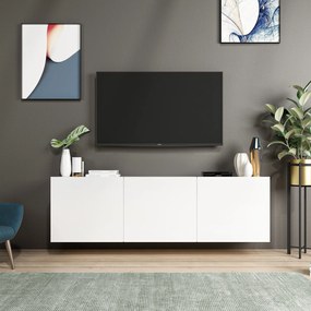 Έπιπλο Τηλεόρασης Λευκό REFI 150x31x44