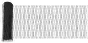 vidaXL Φράχτης Εξαγώνου Γκρι 0,4 x 100 μ PVC