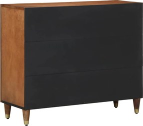 vidaXL Πλαϊνό γραφείο Καφέ 90 x 33 x 75 εκ Στερεό ξύλο μάνγκο
