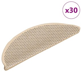 vidaXL Πατάκια Σκάλας Αυτοκόλλητα 30 τεμ. Όψη Σιζάλ Berber 56x17x3 εκ.