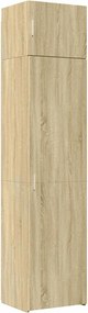 vidaXL Ντουλάπι Αποθήκευσης Στενό Δρυς 50x42,5x225 εκ. Επεξεργ. Ξύλο