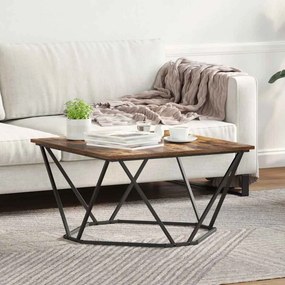 vidaXL Τραπεζάκι σαλονιού Καπνιστό Δρύς 80 x 80 x 45 cm