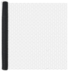 vidaXL Hexagon Φράκτης Γκρι 1,6x10 μ Ατσάλι