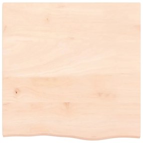vidaXL Ράφι Τοίχου 60x60x2 εκ. από Ακατέργαστο Μασίφ Ξύλο Δρυός