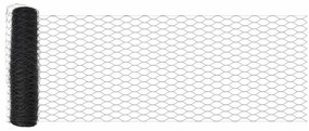 vidaXL Φράχτης Εξαγώνου Γκρι 0,4 x 100 μ PVC