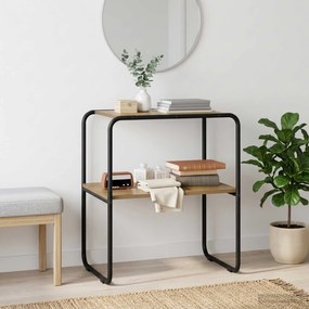 vidaXL Τραπέζι κονσόλας Artisan Δρυς 60 x 42,5 x 70 εκ