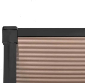 vidaXL Στέγαστρο Πόρτας Μαύρο 199x90 εκ. από Πολυκαρβονικό