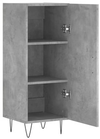vidaXL Ντουλάπι Γκρι Σκυροδέματος 34,5x34x90 εκ. Επεξεργασμένο Ξύλο
