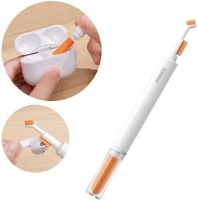 Baseus Tool Headphone Cleaning Brush 3-in-1 Different Tips, λευκό (NGBS000002)