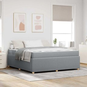 vidaXL Σκελετός Κρεβατιού Άλλο Ανοιχτό γκρι 180 x 200 cm ύφασμα