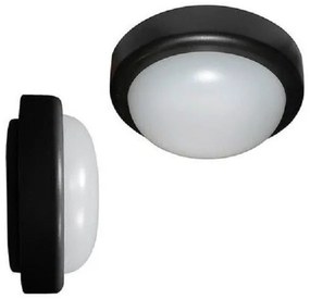 Απλίκα-Πλαφονιέρα LED Φ197mm 18W 4000K IP44 Lumen 21-0051811 Μαύρο