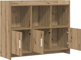 vidaXL Πλαϊνό γραφείο Artisan Δρυς 98,5 x 33 x 80 εκ
