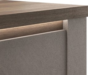 Έπιπλο Τηλεόρασης Ανθρακί Οξειδωμένο 121x43x57