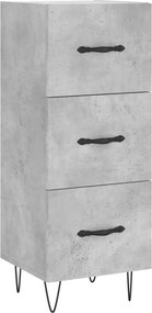vidaXL Ντουλάπι Γκρι Σκυροδέματος 34,5x34x90 εκ. Επεξεργασμένο Ξύλο