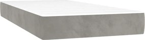 vidaXL Στρώμα με Pocket Springs 80 x 160 cm Ανοιχτό γκρι