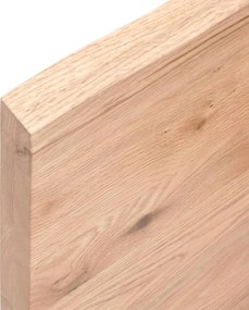 vidaXL Επιφ Τραπεζιού Αν Καφέ 60x60x(2-4)εκ. Επεξ. Μασίφ Ξύλο Δρυός