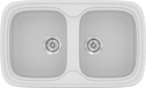 Sanitec Classic 312 (82×50) - Γρανιτένιος νεροχύτης - White