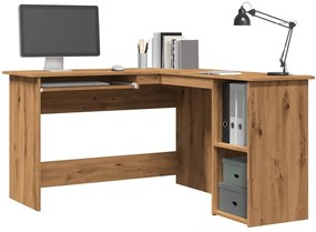 vidaXL Γραφείο Γωνιακό Τεχνίτης Δρυς 120x140x75 εκ Επεξεργασμένο Ξύλο