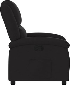 vidaXL Πολυθρόνα Ανακλινόμενη Μαύρη Υφασμάτινη
