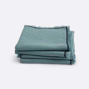 Σετ 4 πετσέτες φαγητού από λινό  βαμβάκι, Menorca