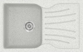 Sanitec Classic 327 (78×50) - Γρανιτένιος νεροχύτης - Granite WHITE